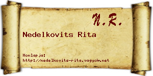 Nedelkovits Rita névjegykártya